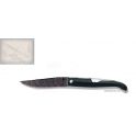 bieslois Mongin,manche 12 cm en corne de buffle,lame Damas