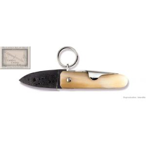 Coup de Poing Mongin 6 cm en Corne Blonde Lame Damas