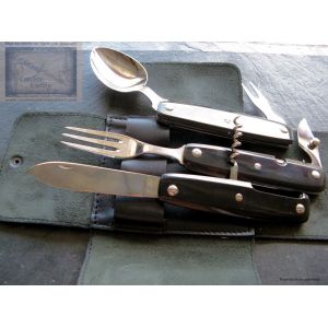 Pique nique Mongin 3 pieces en corne de buffle