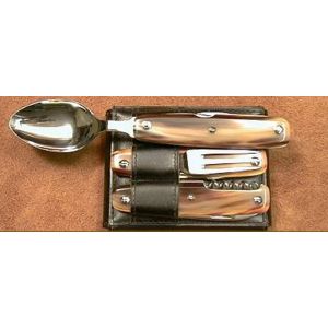 pique nique Mongin 3 pi&eacute;ces en corne blonde