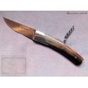 Couteau Chambriard le Trappeur TB en corne lame acier
