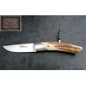Couteau Chambriard le Trappeur grand cru TB - lame acier inoxydable - bois de Cerf