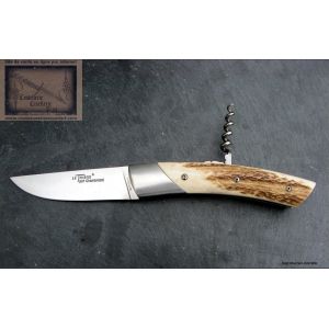 Couteau Chambriard le Trappeur grand cru TB - lame acier inoxydable - bois de Cerf
