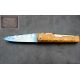 facette Mongin,manche 12 cm en corne os de baleine damas bleu oc