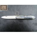 Navette Mongin 12 cm en os de girafe avec Anneau