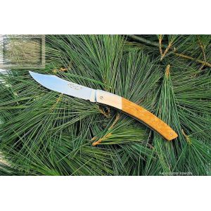 couteau MC Cognet, le Thiers manche en bois serpent,lame carbone