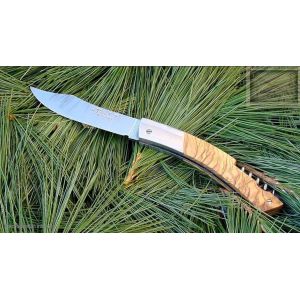 couteau MC Cognet, le Thiers TB manche en olivier,lame carbone