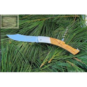 couteau MC Cognet, le Thiers TB manche en bois serpent,lame carb