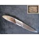 Couteau JMarc Arnaud,liner lock ,manche nacre noire,lame de 80mm en inox