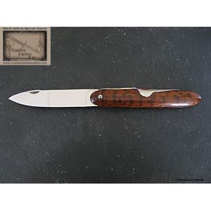 Navette Mongin 8 cm en bois d amourette SANS ANNEAU