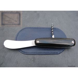 Casse croute D.Margaux, 2 pieces avec manche 10cm en corne buffle