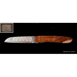 Couteau Perceval L09 damas en bois pistachier