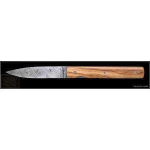 Couteau Perceval Le Francais damas en olivier