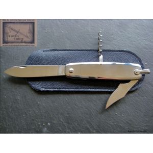 canif Mongin, 3 pi&eacute;ces en inox poli de 8 cm